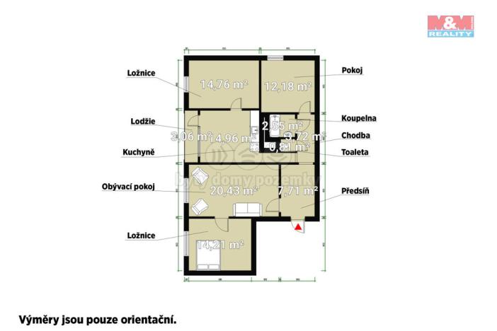 Prodej bytu 4+1, Karlovy Vary - Rybáře, Krušnohorská, 102 m2