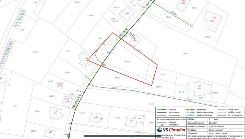 Prodej pozemku pro bydlení, Chrudim, Na Kopci, 962 m2