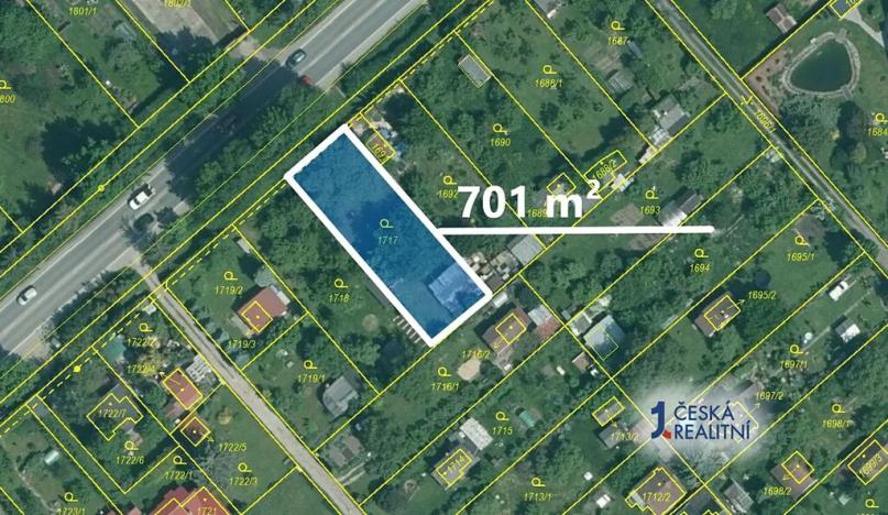 Prodej pozemku pro bydlení, České Budějovice, Litvínovická, 701 m2