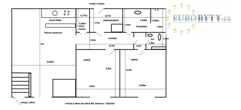 Prodej bytu 3+kk, Praha - Nusle, Na Jezerce, 74 m2