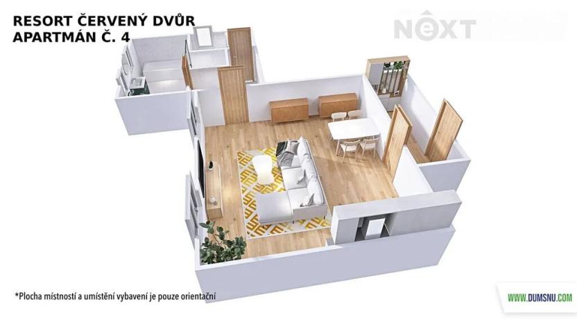 Prodej bytu 1+kk, Rapotín, Výzkumníků, 52 m2