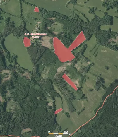 Prodej louky, Mileč, 64884 m2