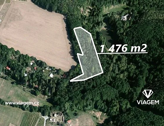 Prodej zahrady, Střelice, 1476 m2