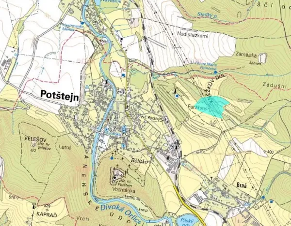 Prodej louky, Potštejn, 52202 m2