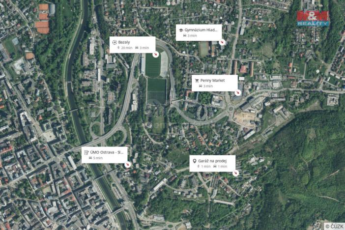 Prodej garáže, Ostrava - Slezská Ostrava, Pod Výtahem, 17 m2