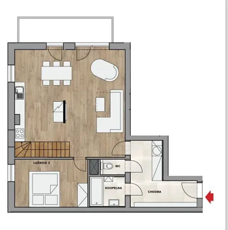 Prodej bytu 4+kk, Loučná pod Klínovcem, 99 m2