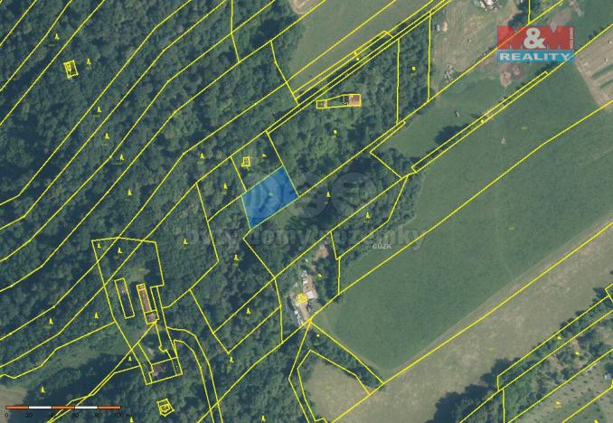 Prodej zahrady, Jeseník nad Odrou - Hůrka, 1436 m2