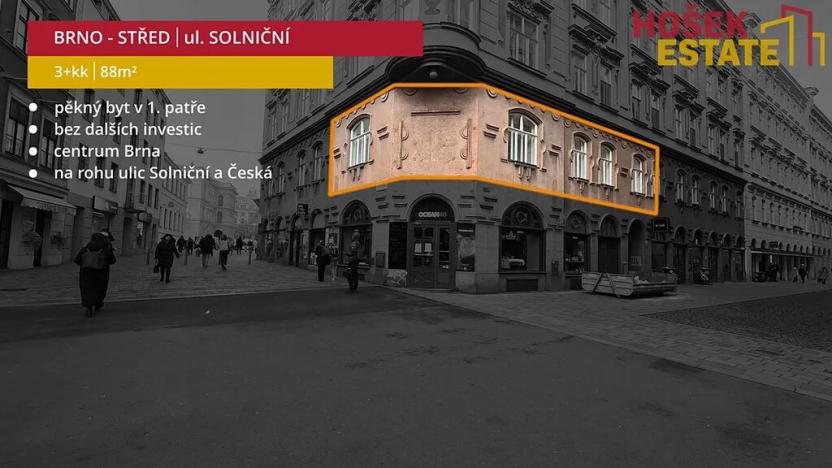 Prodej bytu 3+kk, Brno, Solniční, 88 m2