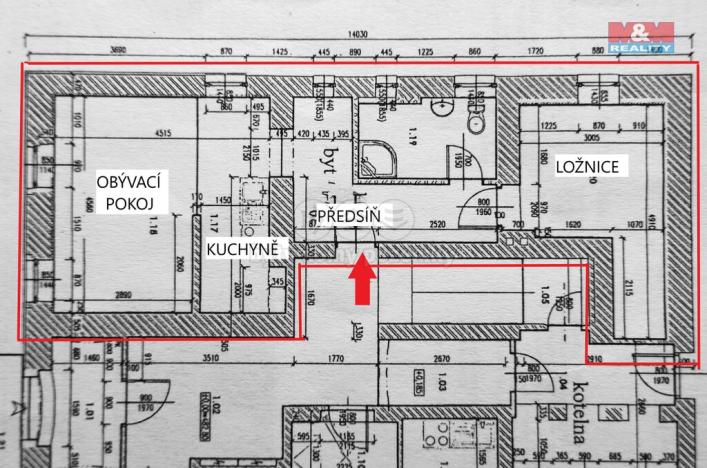 Prodej bytu 2+kk, Kytlice, 44 m2