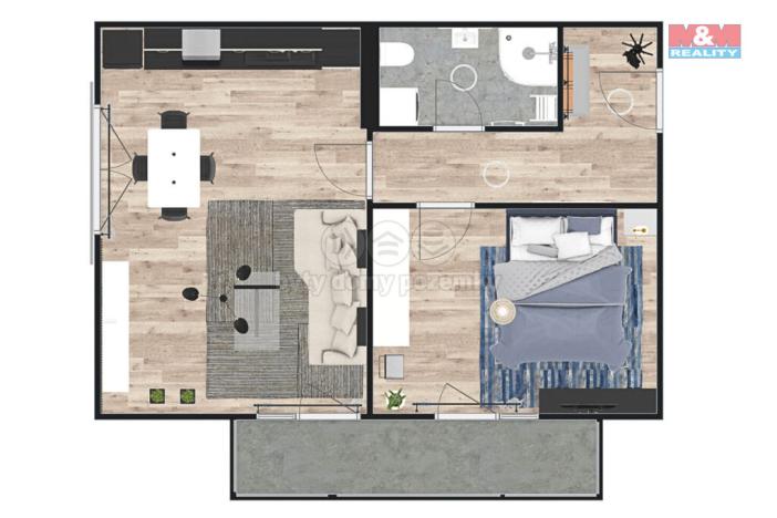 Prodej bytu 2+kk, Žleby, 58 m2