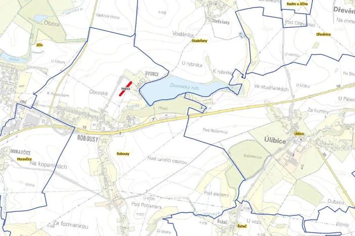 Prodej zahrady, Jičín, 2437 m2