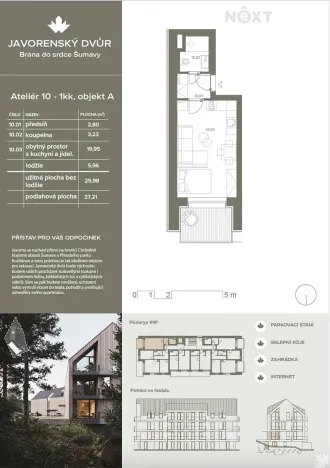 Prodej bytu 1+kk, Čachrov, 27 m2