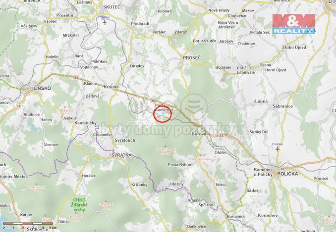 Prodej pole, Pustá Kamenice, 9639 m2