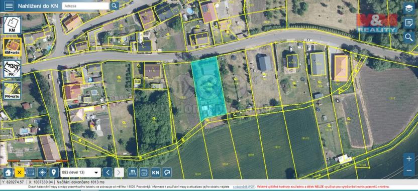 Prodej zahrady, Radonice - Vintířov, 1044 m2