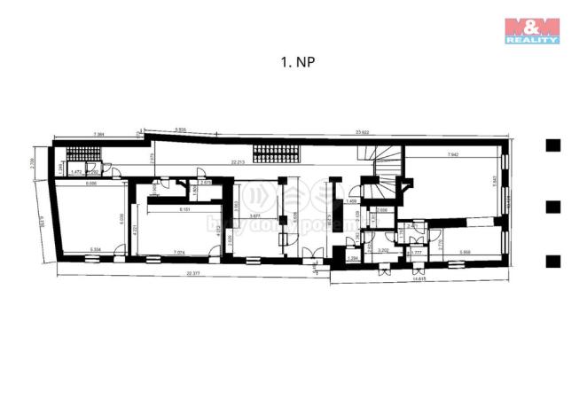 Prodej činžovního domu, České Budějovice - České Budějovice 1, Dr. Stejskala, 1223 m2