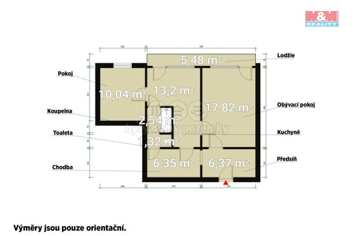 Prodej bytu 3+kk, Karlovy Vary, Dvořákova, 57 m2