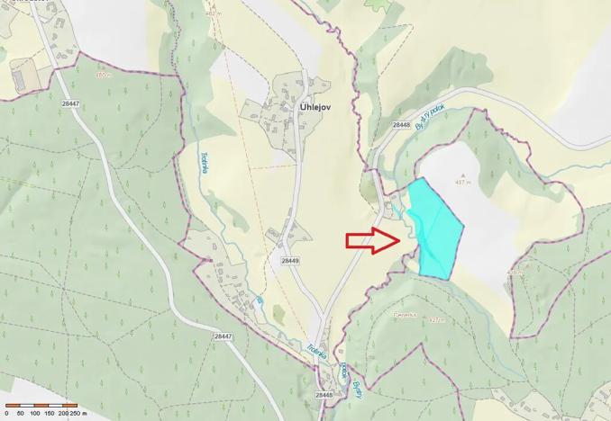 Prodej louky, Zdobín, 46786 m2