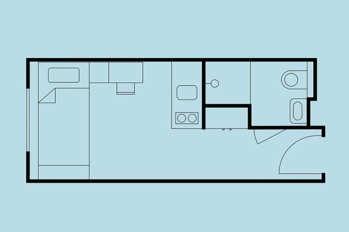 Pronájem bytu 1+kk, Praha - Holešovice, Na zátorách, 15 m2