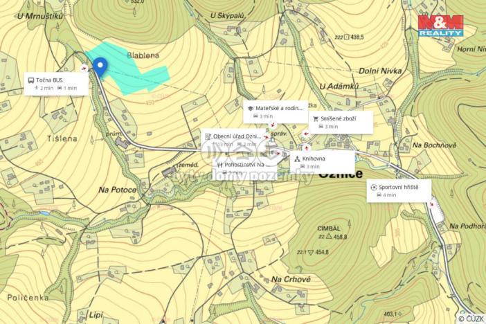 Prodej louky, Oznice, 27715 m2
