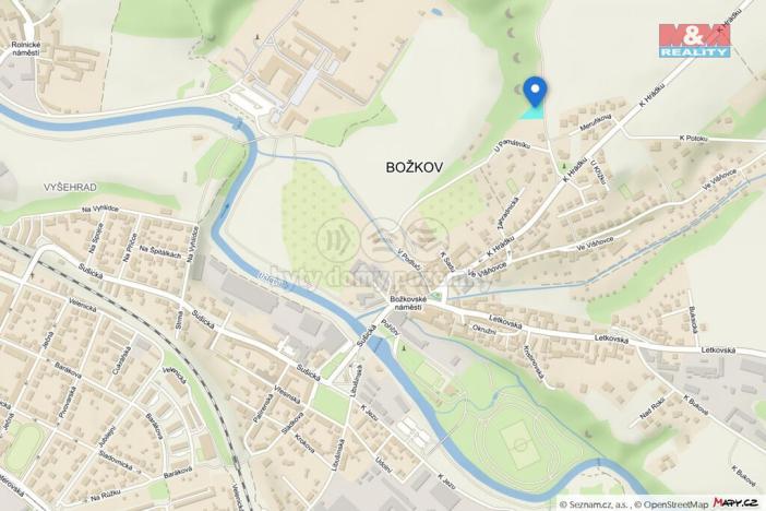 Prodej zahrady, Plzeň - Božkov, 1604 m2