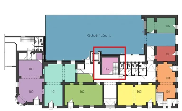 Pronájem kanceláře, Frýdek-Místek, Nádražní, 16 m2