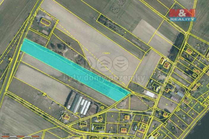 Prodej pozemku pro bydlení, Kyškovice, Na Hamráčku, 11500 m2