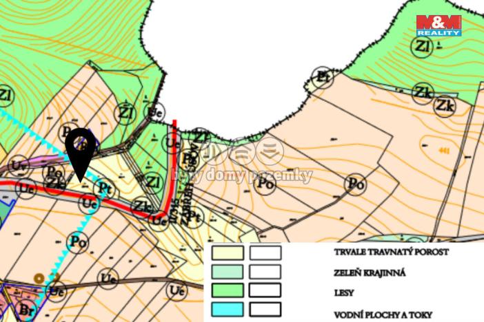 Prodej lesa, Kosov, 752 m2