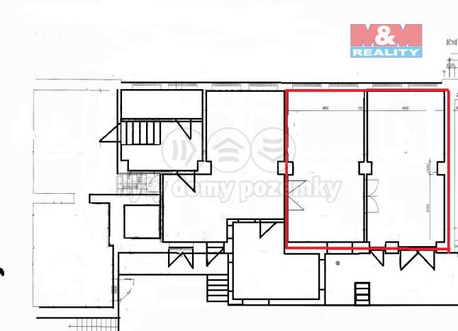 Pronájem skladu, Louny, Říční, 80 m2
