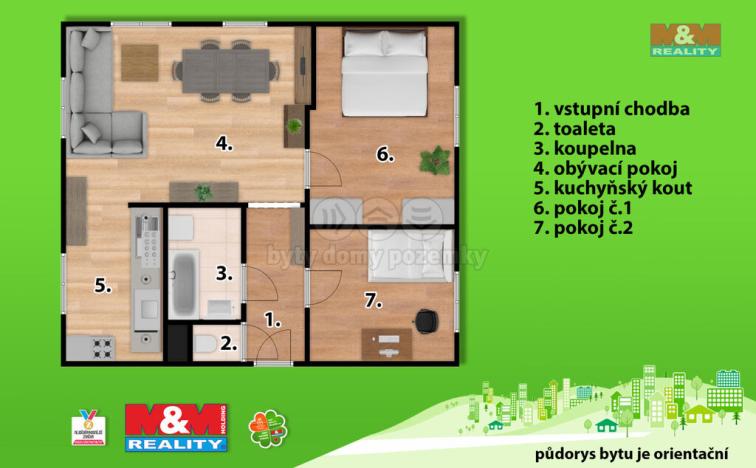 Prodej bytu 3+kk, Holice - Staré Holice, Na Balkáně, 68 m2