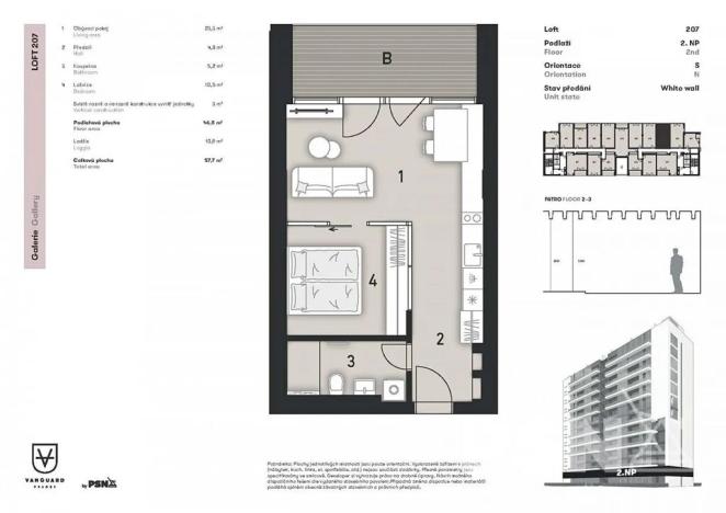 Prodej bytu 2+kk, Praha - Modřany, Československého exilu, 47 m2