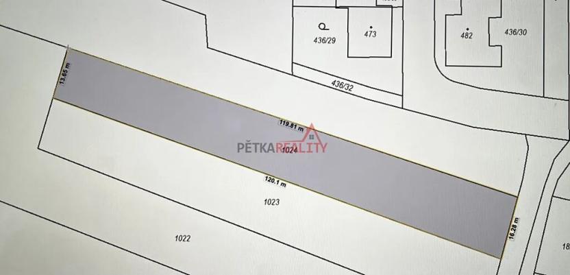 Prodej pozemku pro bydlení, Zlatníky-Hodkovice, Za Brankou, 1758 m2