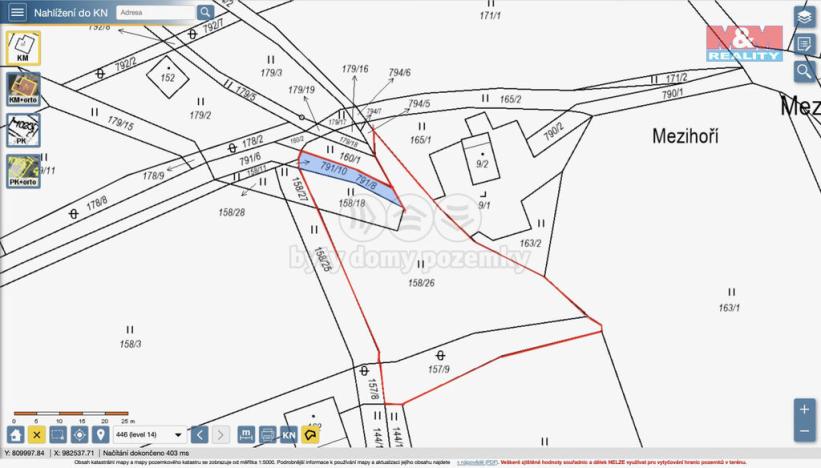 Prodej pozemku pro bydlení, Blatno - Mezihoří, 1645 m2