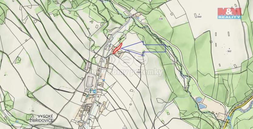 Prodej louky, Hanušovice - Vysoké Žibřidovice, 1636 m2