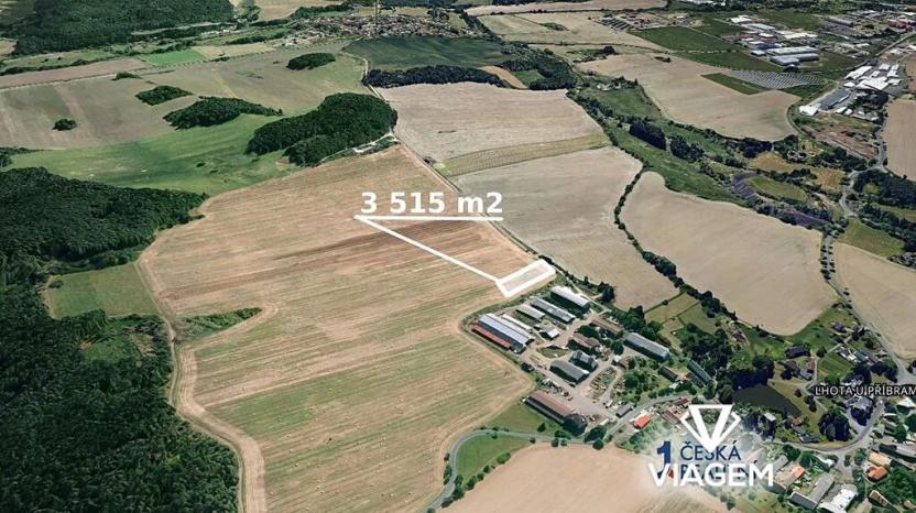 Prodej podílu pole, Lhota u Příbramě, 1757 m2