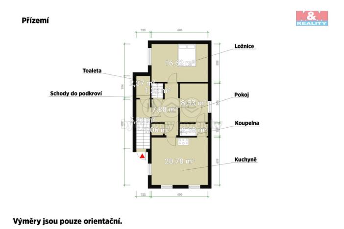 Prodej rodinného domu, Kněževes, Pražská, 67 m2