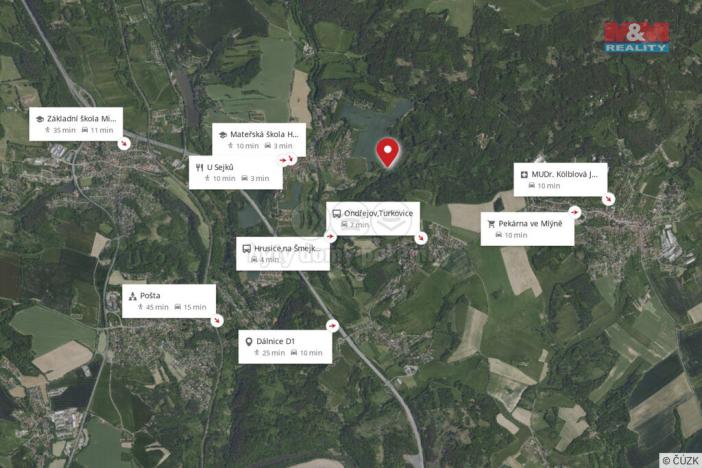 Prodej zahrady, Hrusice, 934 m2