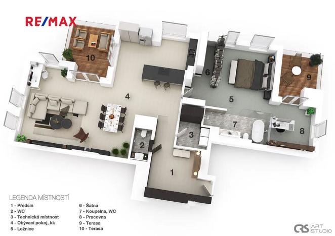 Prodej bytu 3+kk, Praha - Troja, Pod Havránkou, 152 m2