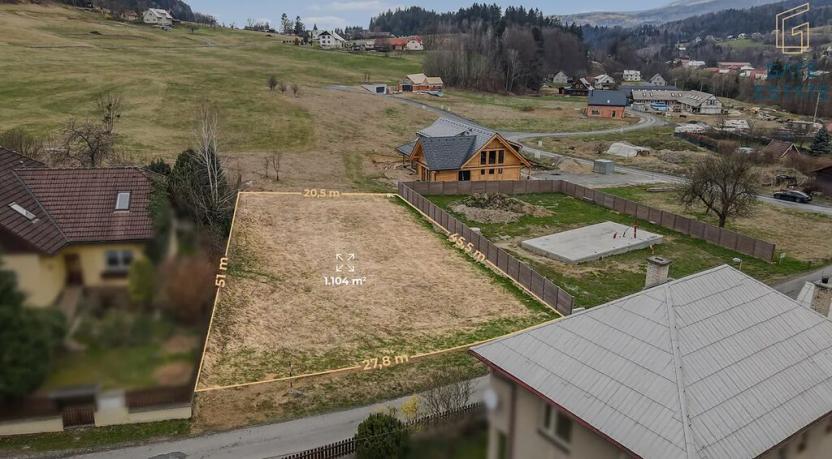 Prodej pozemku pro bydlení, Horní Bečva, 1104 m2