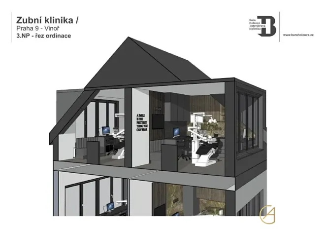 Pronájem ordinace, Praha - Vinoř, Mladoboleslavská, 305 m2