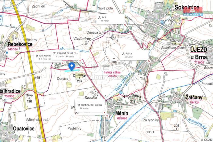 Prodej pole, Měnín, 31465 m2