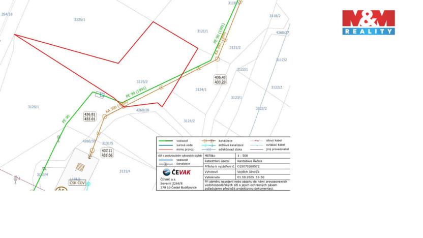 Prodej komerčního pozemku, Kardašova Řečice, 1945 m2