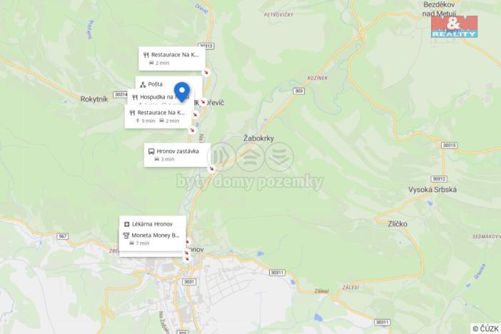 Prodej zahrady, Hronov - Velký Dřevíč, 391 m2