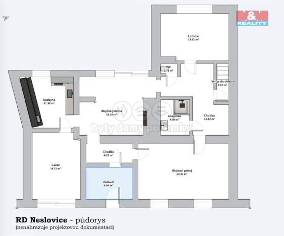 Prodej rodinného domu, Neslovice, Hlavní, 126 m2