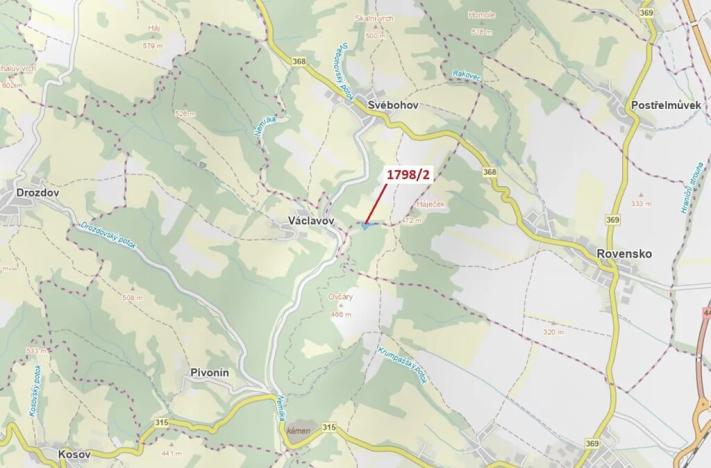 Dražba lesa, Rovensko, 5358 m2