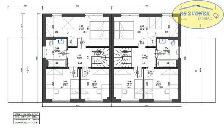 Prodej rodinného domu, Kroměříž, Obvodová, 102 m2