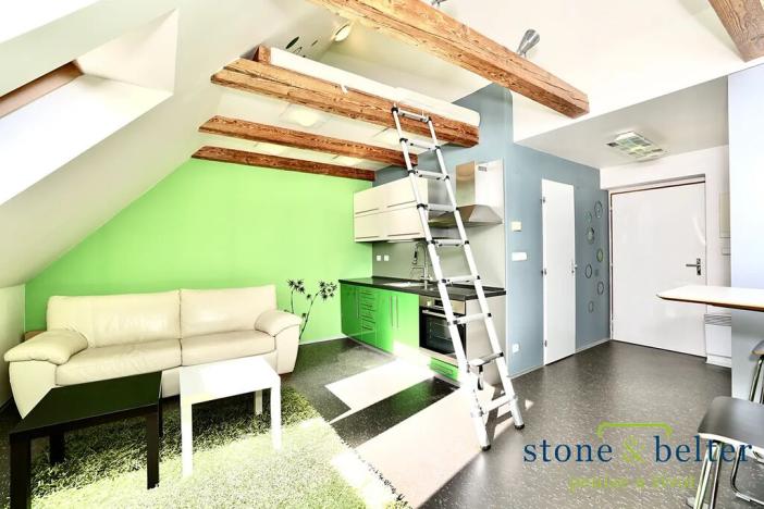 Pronájem bytu 1+kk, Praha - Vysočany, Novovysočanská, 27 m2
