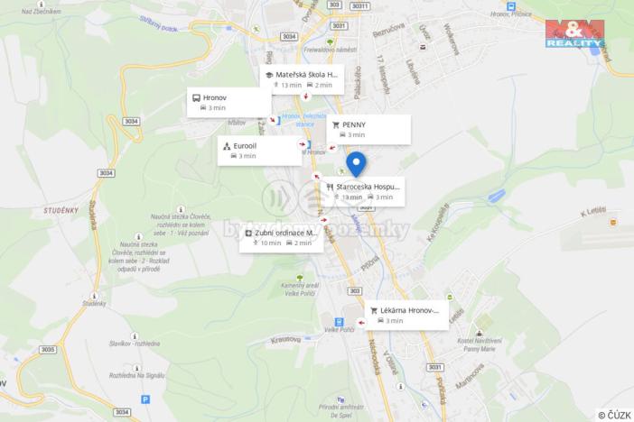 Prodej bytu 2+1, Hronov, Husova, 58 m2