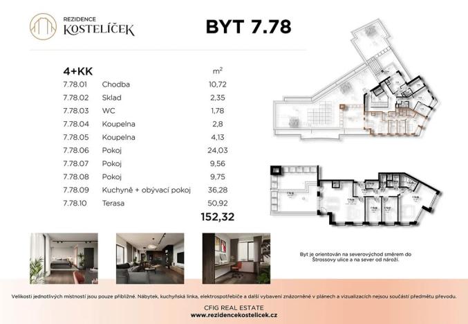 Prodej bytu 4+kk, Pardubice, Štrossova, 152 m2