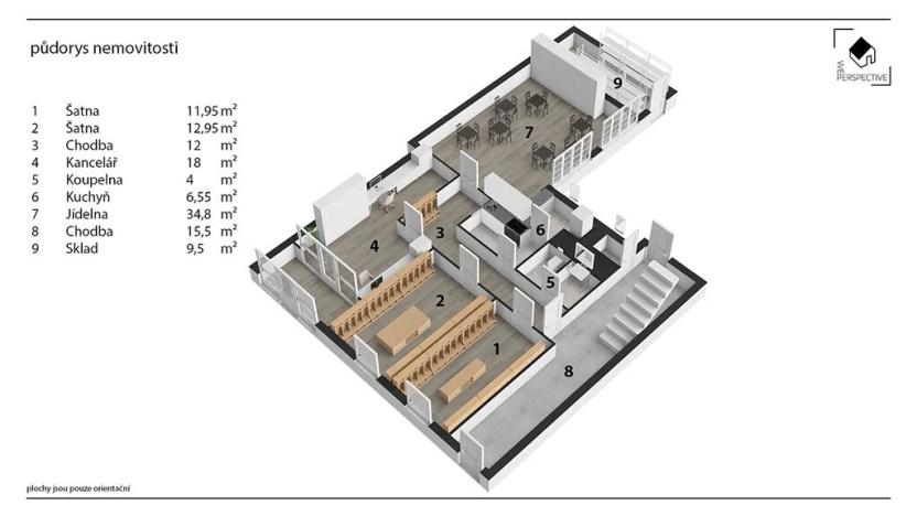Pronájem komerční nemovitosti, Pardubice, Husova, 371 m2
