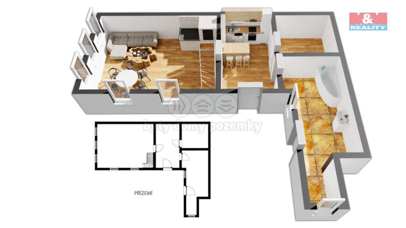 Prodej rodinného domu, Úpice, Poděbradova, 136 m2